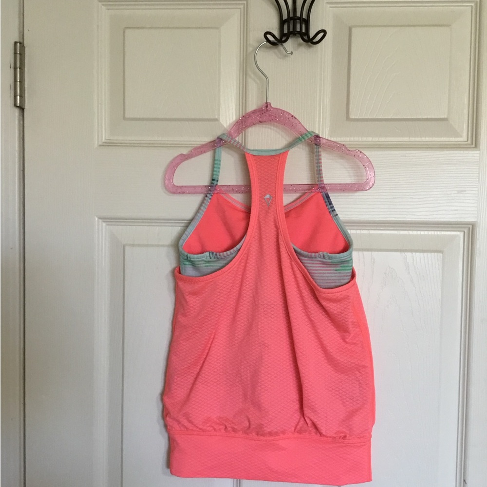Ivivva Double Dutch Tank Kids Size 6 Coral Lululemon